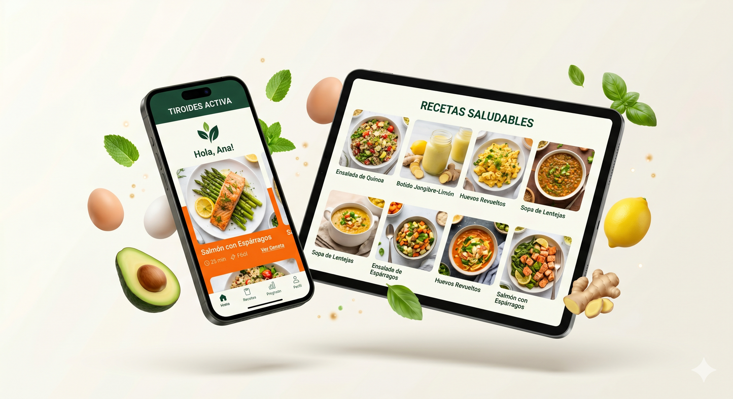 Tiroides Activa — Plataforma de Recetas con Acceso Vitalicio